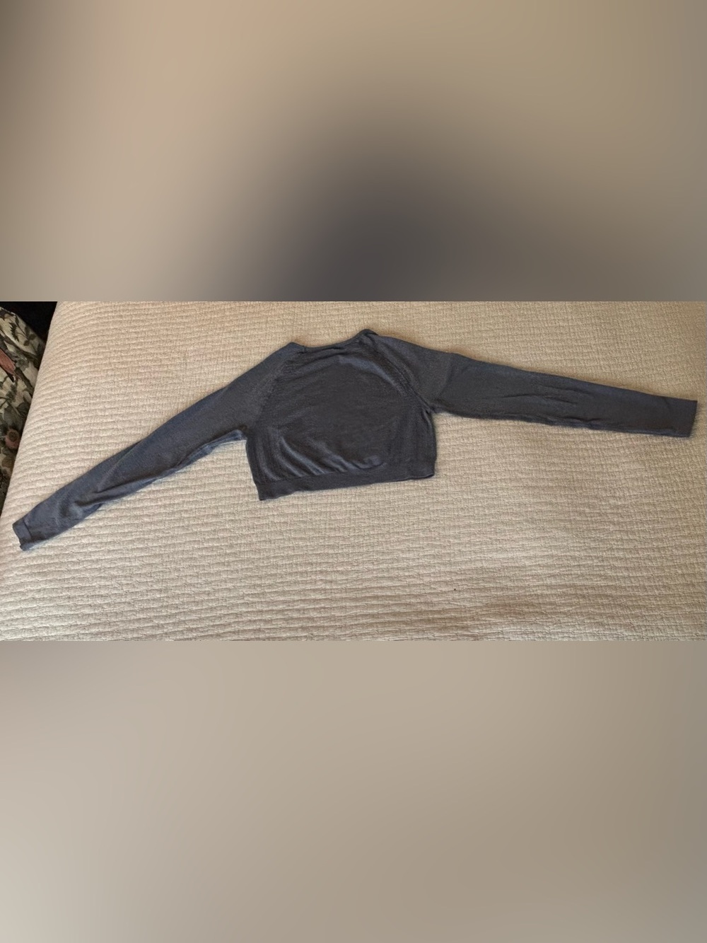 Alphalete Amplify Crop Top Stone Blue Women’s SzMedium Long Sleeve - Picture 6 of 6